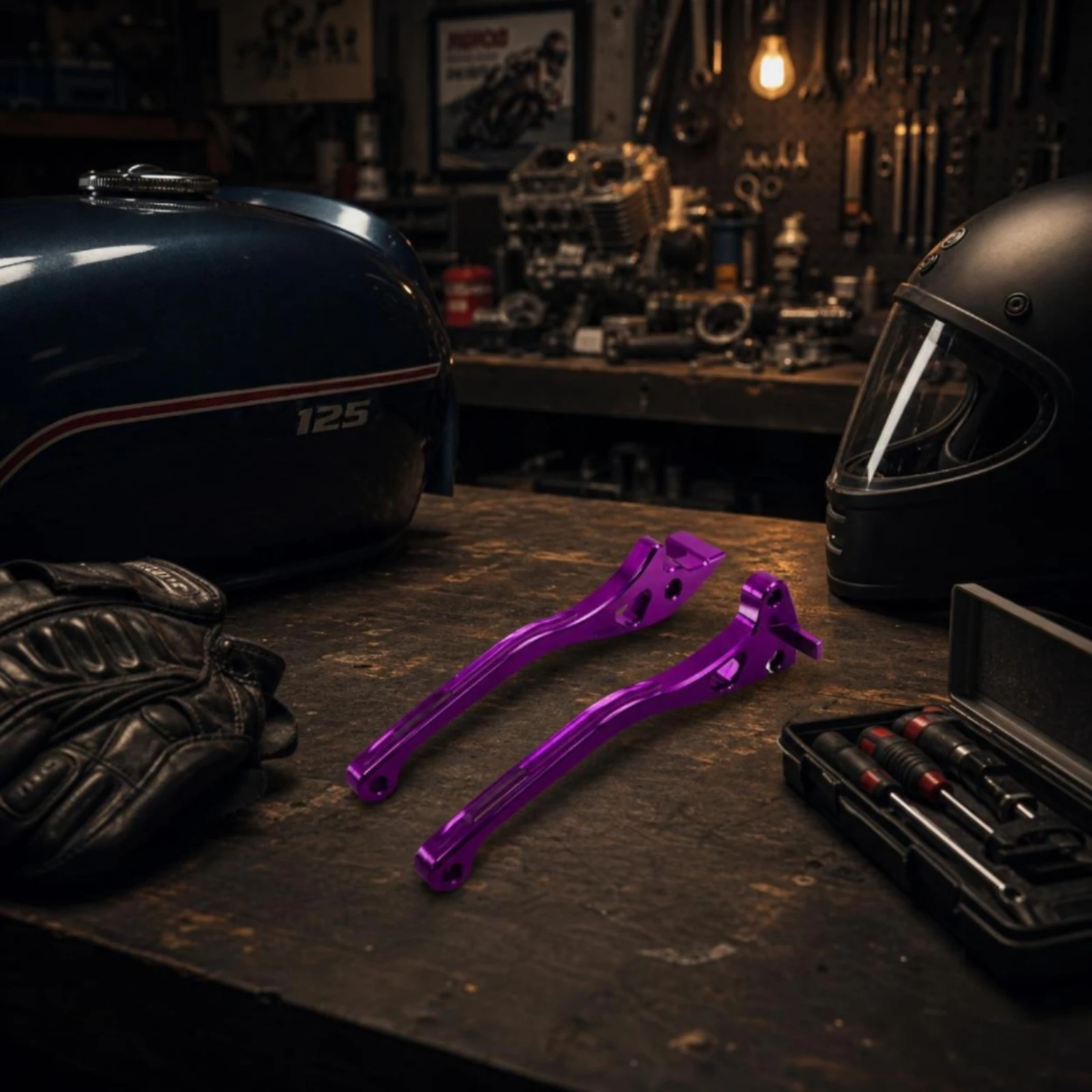 Motorcycle Brake Lever Aluminum Alloy Motorcycle Brake Handles Hardware Lightweight Custom for Customization