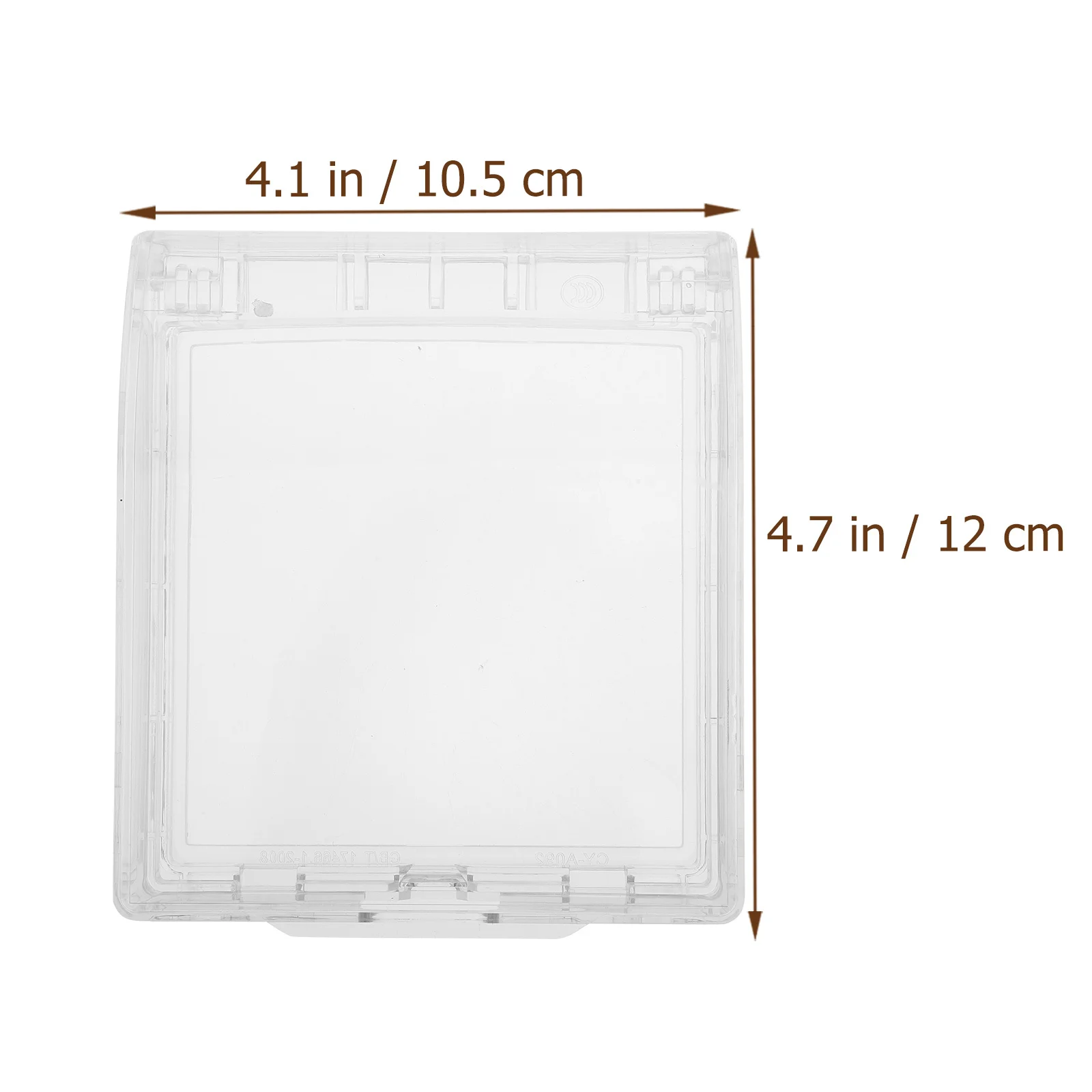 6 قطع من مادة البولي كربونات صندوق مقبس الحائط 86 نوع غطاء مقاوم للماء سهل التركيب تصميم الوجه لحماية المنزل صندوق مقبس الحائط