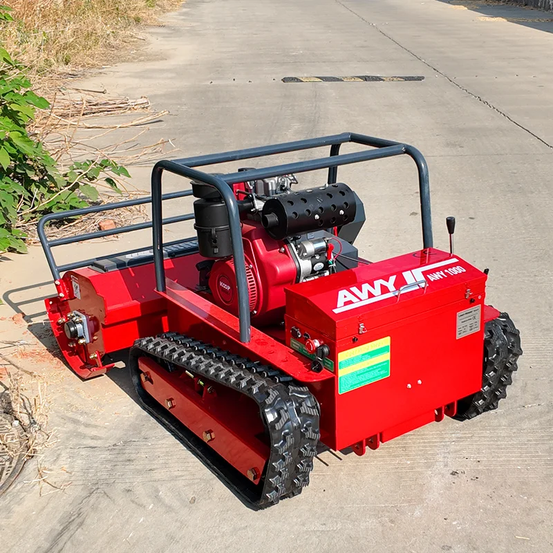 Tosaerba telecomandato con giogo personalizzato Robot da taglio senza fili semovente Macchinari da giardino a giro zero