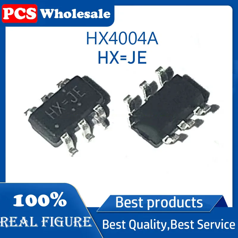 แพทช์ HX4004A SOT23-6ซิลค์สกรีน HX Non-INDUCTIVE Boost HX4004ของแท้