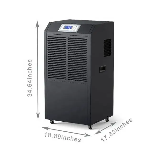 90L/D Hand Push Big Wheels Professional Factory Warehouse Growroom Industrial Dehumidifier