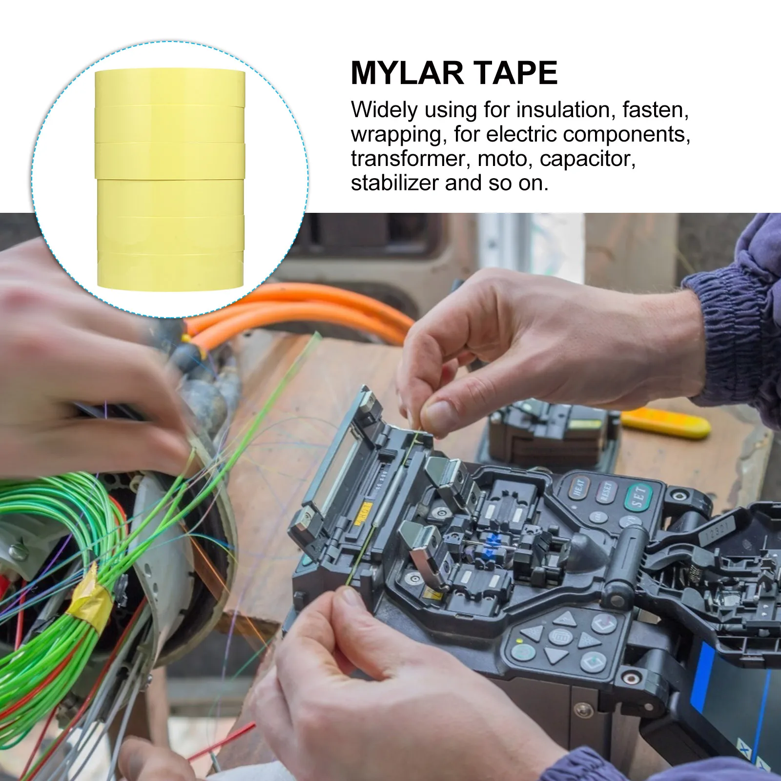 

6pcs Insulation Adhesive Tape Mara Positioning Tape For Transformer Motor Capacitor Stabilizer Wrap Fastening Electric
