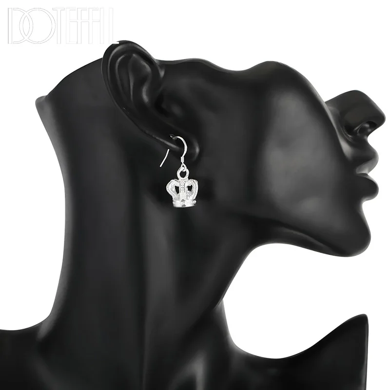 الزركون تاج إسقاط أقراط للنساء ، الزفاف و حفلة خطوبة ، موضة Charm مجوهرات ، AAA