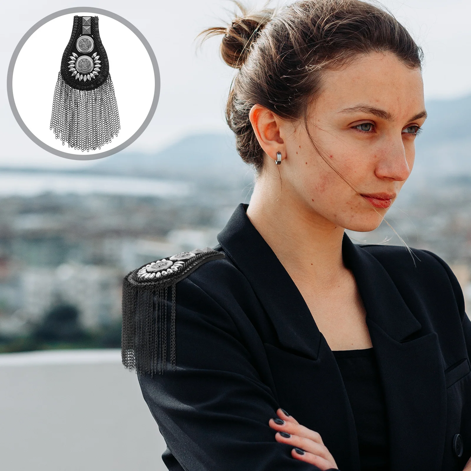 

2 шт., погоны с кисточками, прочные украшения на плечо для курток, наряды для вечеринок, фестивалей, тематических мероприятий, цепочки с кисточками, погоны