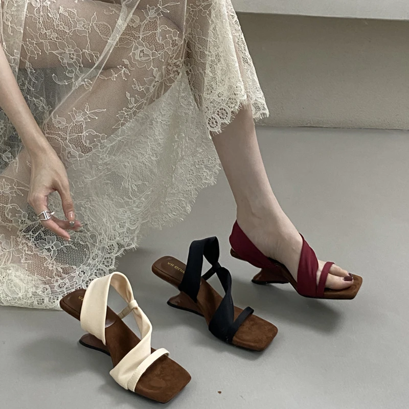 

Summer Designer Wedges Heel Slippers Women Open Toe Casual Party Dress Sandals Shoes Zapatos De Mujer