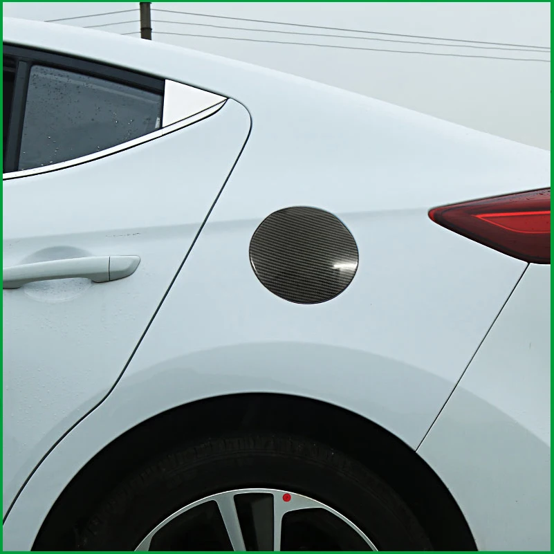 

Car Styling For Hyundai Elantra 2016-2018 Fuel Tank Cover Sticker Trim Exterior Decorate Auto Parts Accessories