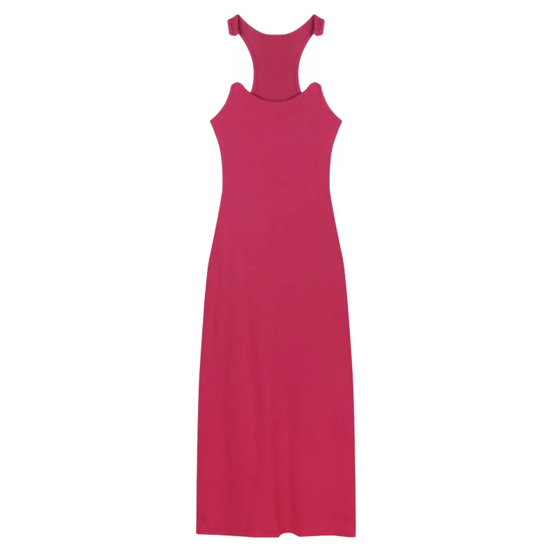 غير مرئية Strapl Bodycon Dr المرأة الصيف جديد Sle عالية الخصر محبوك البوليستر الحديثة الرياح ألف خط تنورة لا Sve
