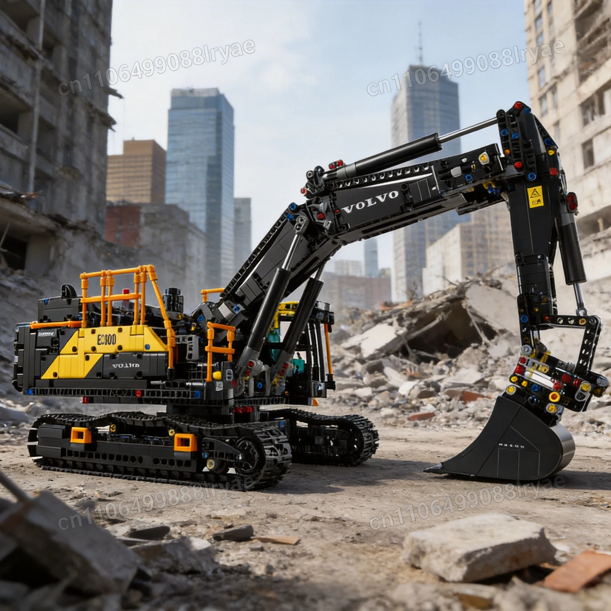 Bloques de Construcción Modelo Excavadora 2026, Vehículo de Ingeniería de Construcción Urbana, Ladrillos de Juguete, Regalo de Navidad o Cumpleaños