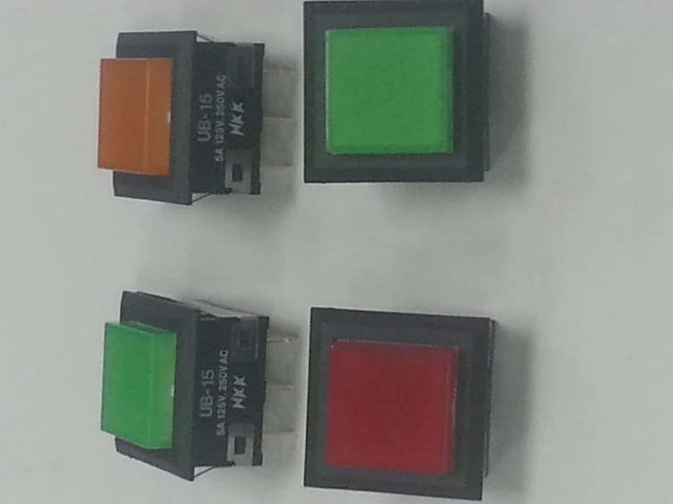 Push button switch UB-15KKSIN, UB-15H1, UB-15H2