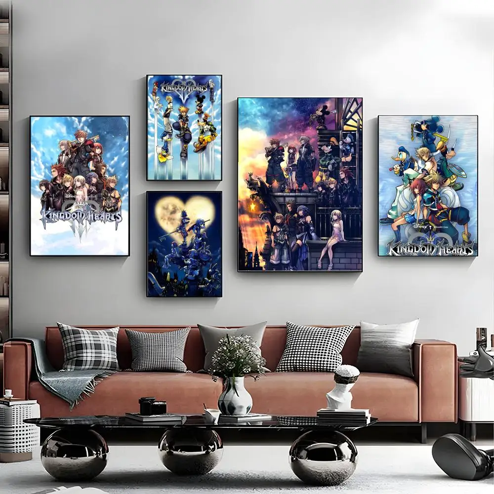 Azione RPG Franchise Kingdom Hearts Poster Canvas Wall Art Print Poster Decorativo Murale Home Decor Regalo Senza cornice