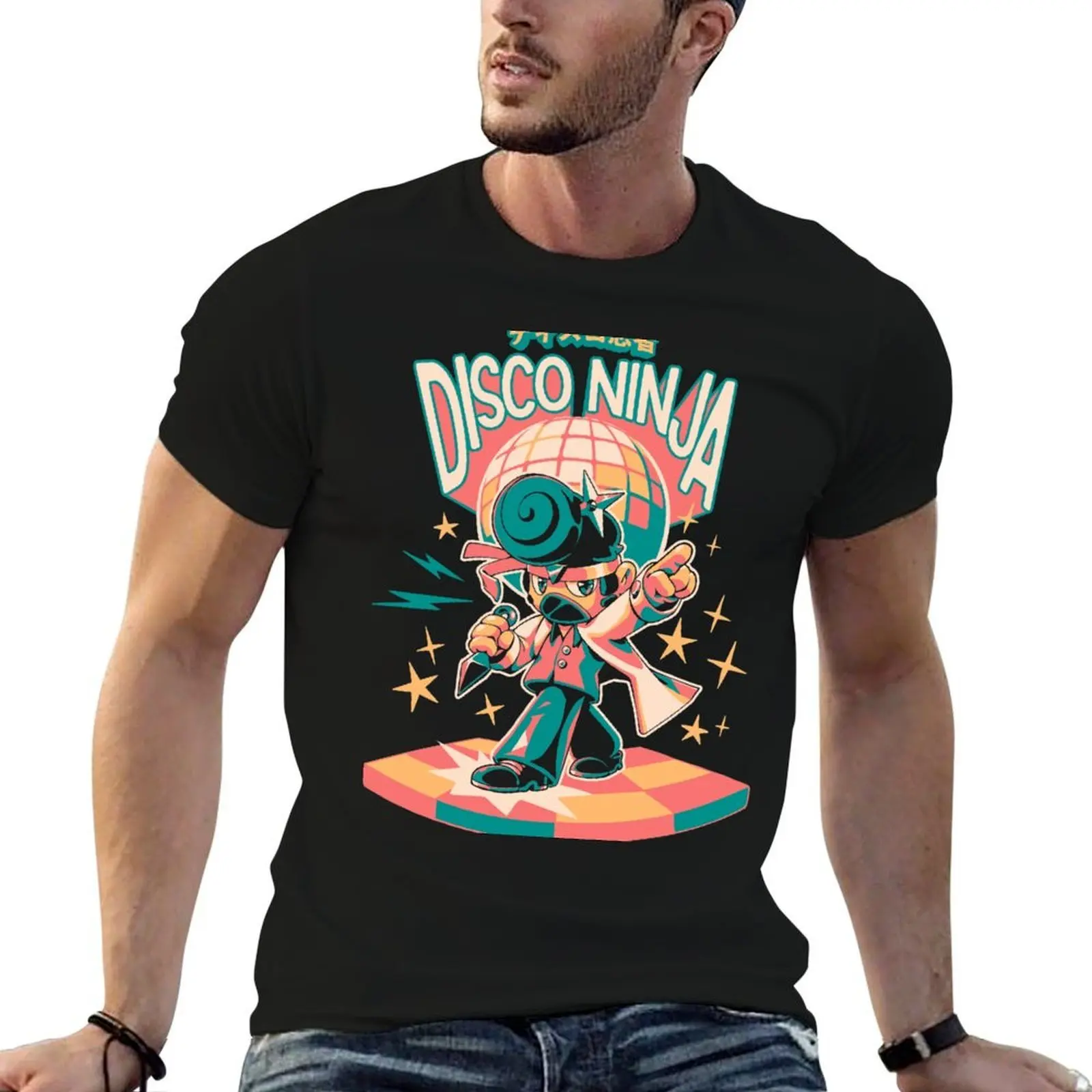 Disco Ninja T-Shirt plain sweat mens vintage t shirts