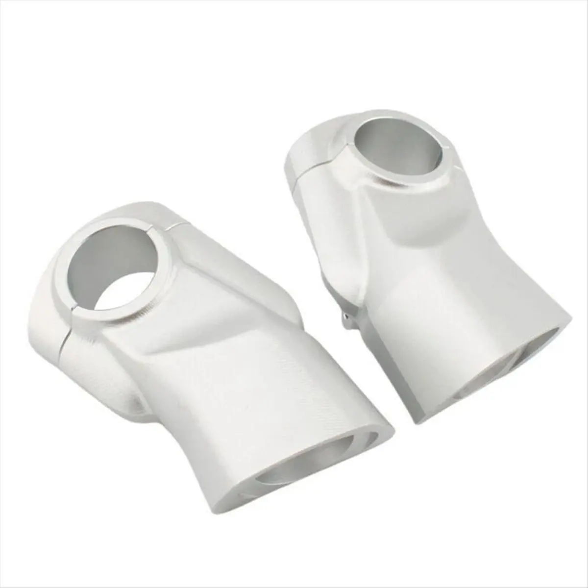 Compatible Motorcycle Handlebar Riser Mount Clamp Lift 22MM Move Back 32MM for -3GT/R 2019-2024 Silver