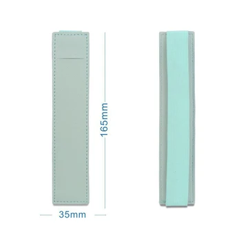Portable Pu Leather Pen Bag Elastic Buckle Book Notebook Fashion School Pen Case for Office Meeting Easy Carry Office Stationery - Image 5