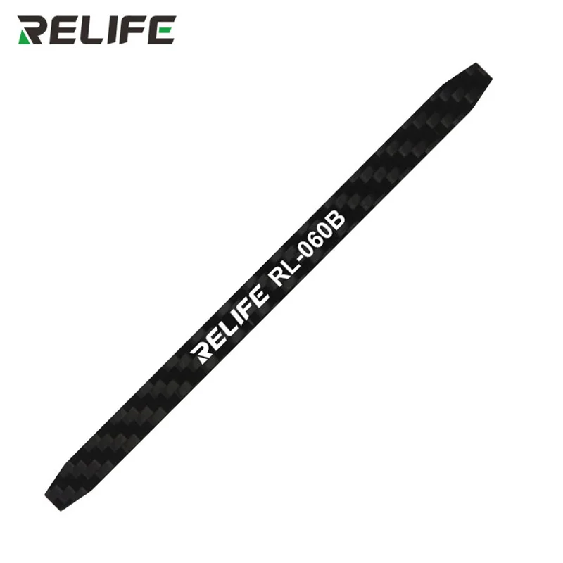 RELIFE RL-060B Carbon Fiber Disassembly Crowbar for Mobile Phone Laptop Maintenance Non-magnetic LCD Screen Dismantling Tool