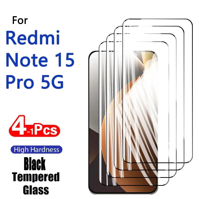 1-4 szt. Szkło Hartowane na Ekran do Redmi Note 15 Pro Note15, Kryształowe, Wysokiej Jakości Aluminiowe, Odporne na Zarysowania, Kompatybilne z Obudową, Odporny na Odciski Palców — zdjęcie produktu 2