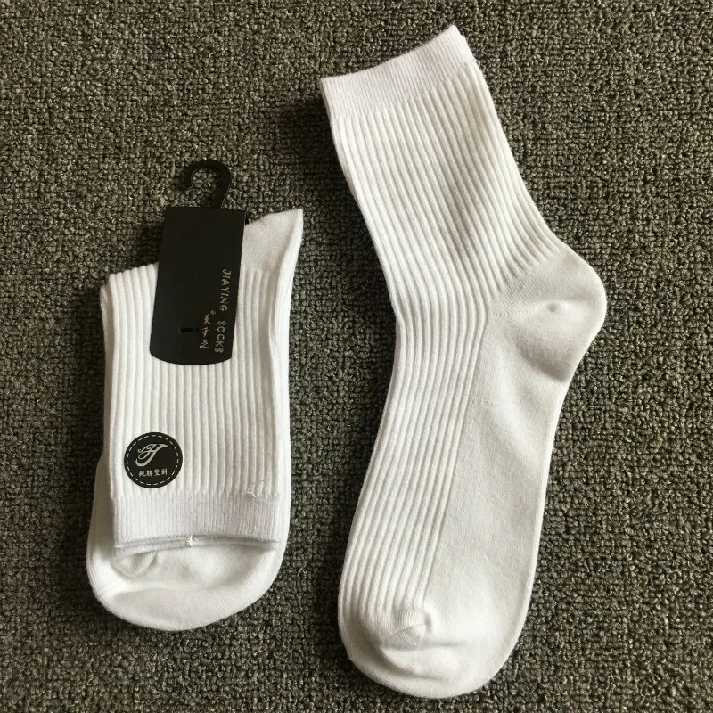 

Носки мужские из очищенного хлопка однотонные Calcetines подарки для мужчин черно-белые носки деловые повседневные дышащие мужские короткие носки для экипажа