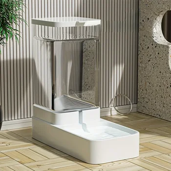 Automatic Pet Feeder & Water Dispenser Set - Gravity-Fed, Durable Plastic for Dogs & Cats 6