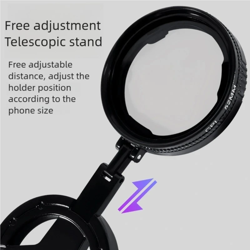 Filtr polaryzacyjny CPL 52mm z klipsem, redukuje odbicia, poprawia kolory do fotografii, model 896C