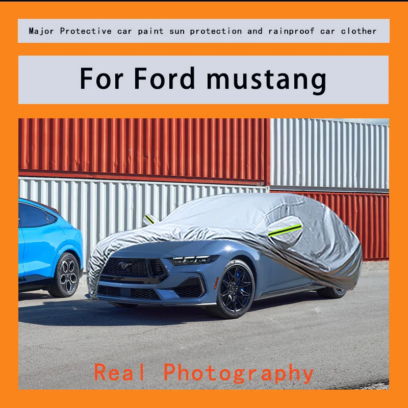 

Suitable for Ford mustang car covers, waterproof, snow resistant, dustproof, cold resistant, and UV resistant car covers