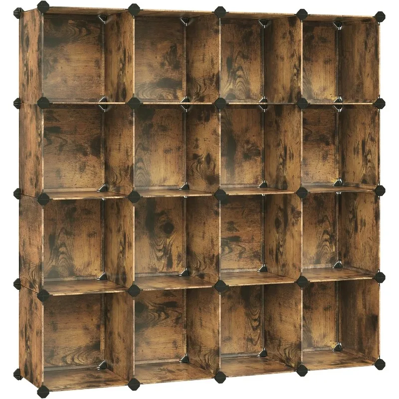 

Cube Storage Organizer, Set of 16 Plastic Cubes, Closet Organizers and Storage, Room Organization, Bedroom Living Room,