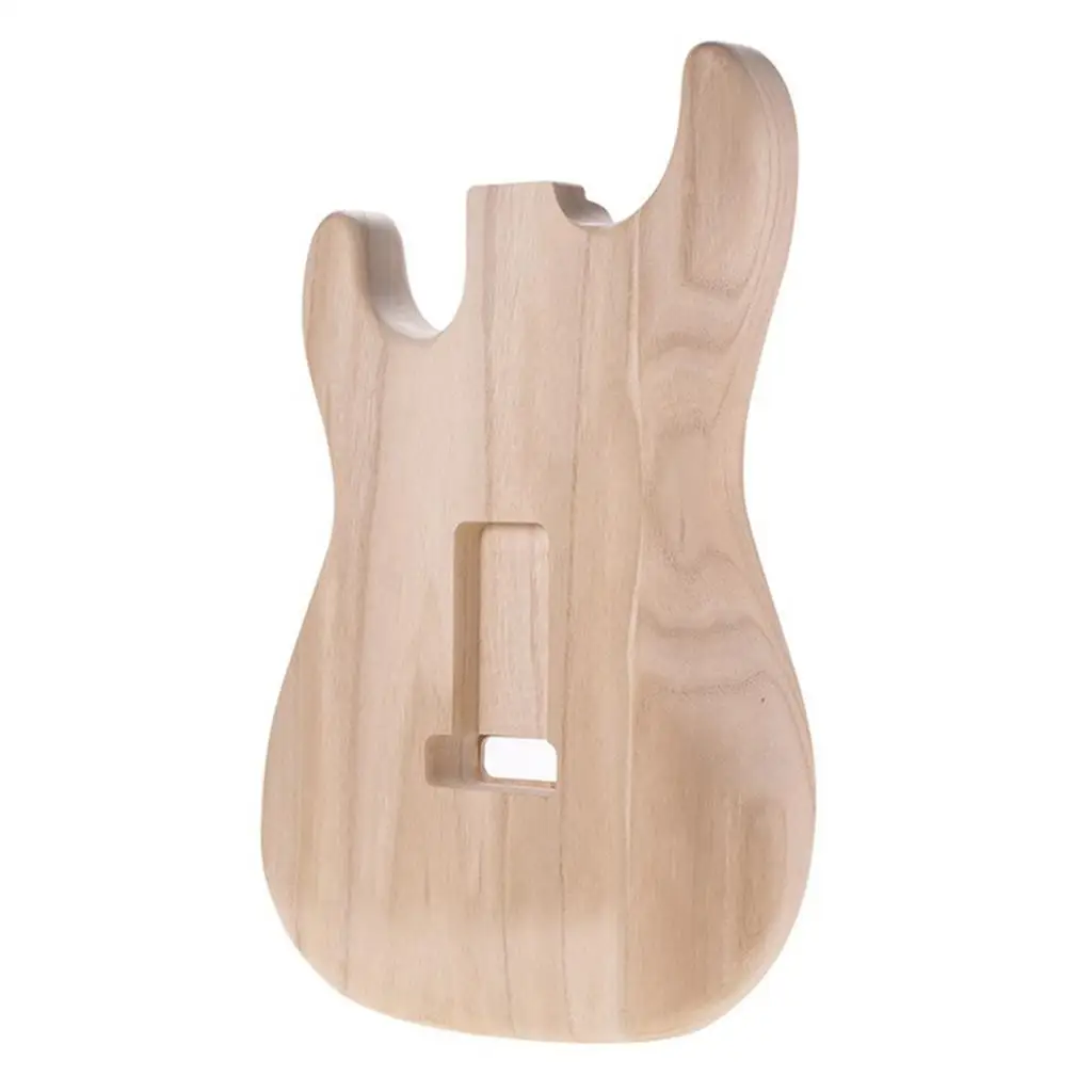 Cuerpo de guitarra de sicomoro sin terminar para guitarra eléctrica estilo ST, material de luthier para bricolaje, pieza de repuesto para construcciones personalizadas y reparaciones.