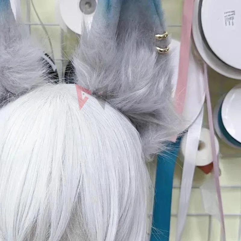 Honkai Baru: Hiasan Kepala Lingkaran Rambut Telinga Rubah Cosplay Star Rail Feixiao untuk Pesta Permainan Buatan Tangan Dibuat Sesuai Pesanan