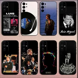 Singer L-Luis Miguel Phone Case For Samsung S25,S24,S21,S22,S23,S30,Ultra,S20,Plus,Fe,Lite,Note,10,9,5G Black Soft Cover