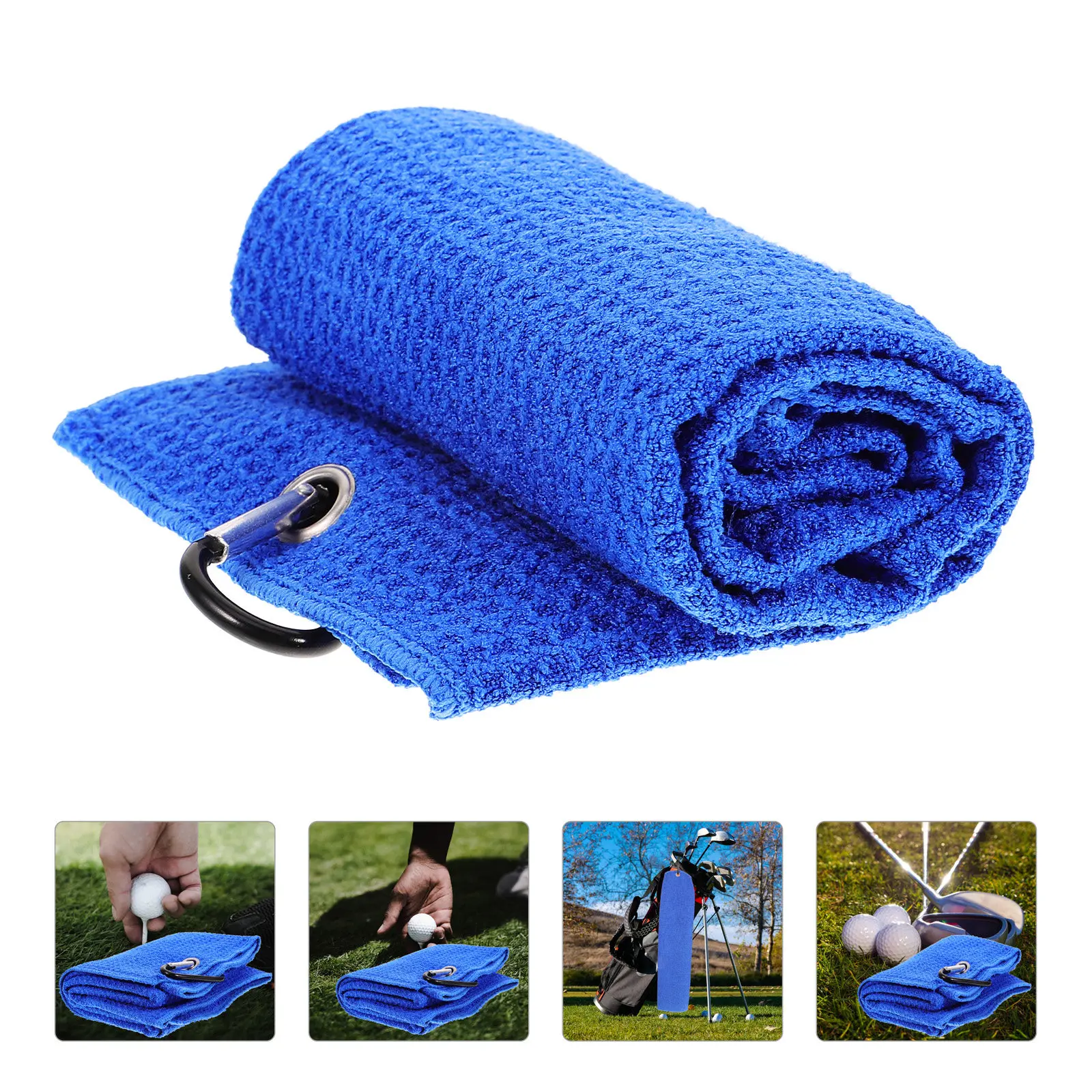 

Портативное полотенце из микрофибры для чистки мячей для гольфа, для сумок для гольфа, принадлежности для ухода за мячами для гольфа на открытом воздухе
