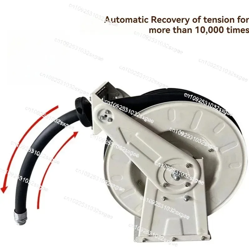 Automatic shrinking reel of pipe winder Storage rack for agricultural flying defense dosing unmanned aerial vehicle tanker.