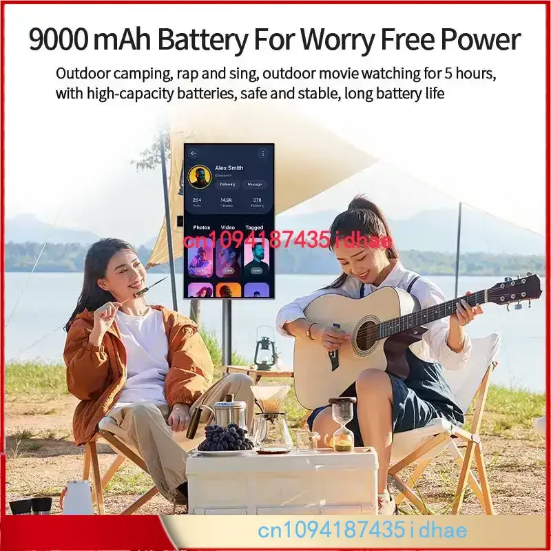 Factory Oem Android13 Movable Mini Tv Portable Adjustable Screen Android Smart Tv 27 Inch 6+128Gb Indoor Television Smart Tv