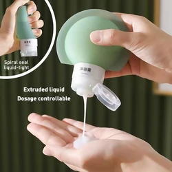 3Pcs 60ml/90ml Travel Silicone Bottle Set  Lotion Toner Cream Shampoo Makeup Sample Empty Storage Bottle Portable Container Tool