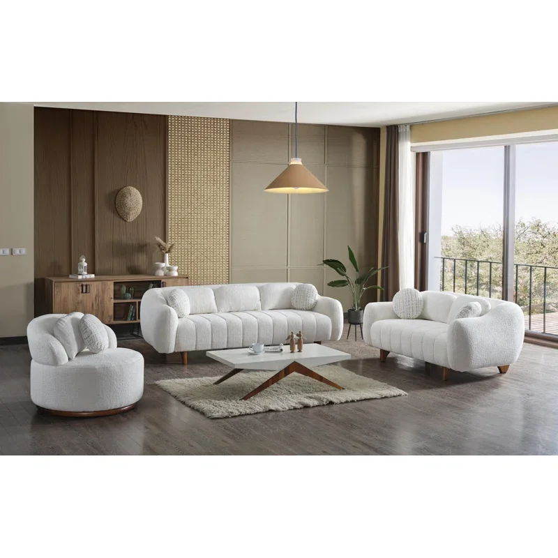 Modern Couch Living Room Sofa Set Upholstery Sofa Lounge Velvet 3 Seater Sofa Sets for Home Hotel Furniture