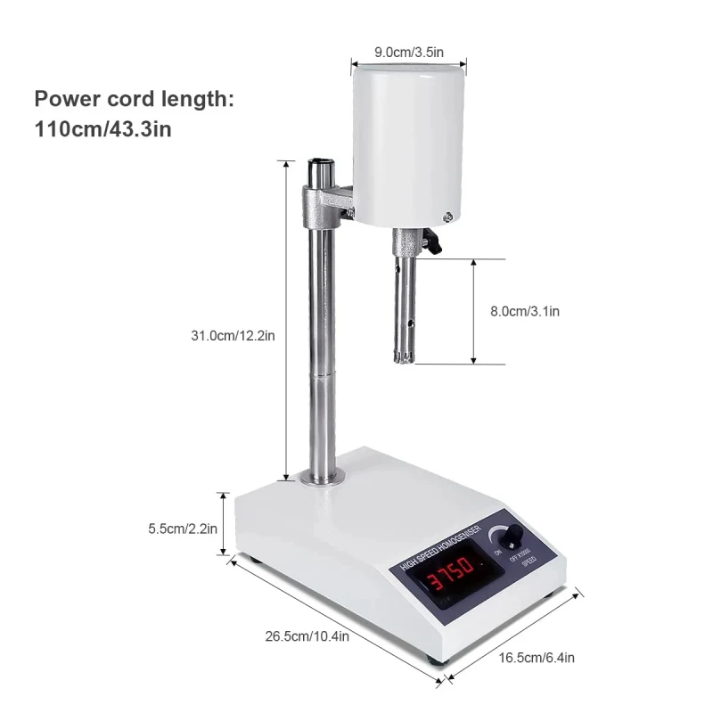 IKEME New Lab Mixer wysokoobrotowa dyspersja homogenizator mieszadło laboratorium chemiczne skuteczny homogenizator mieszadło sprzęt laboratoryjny