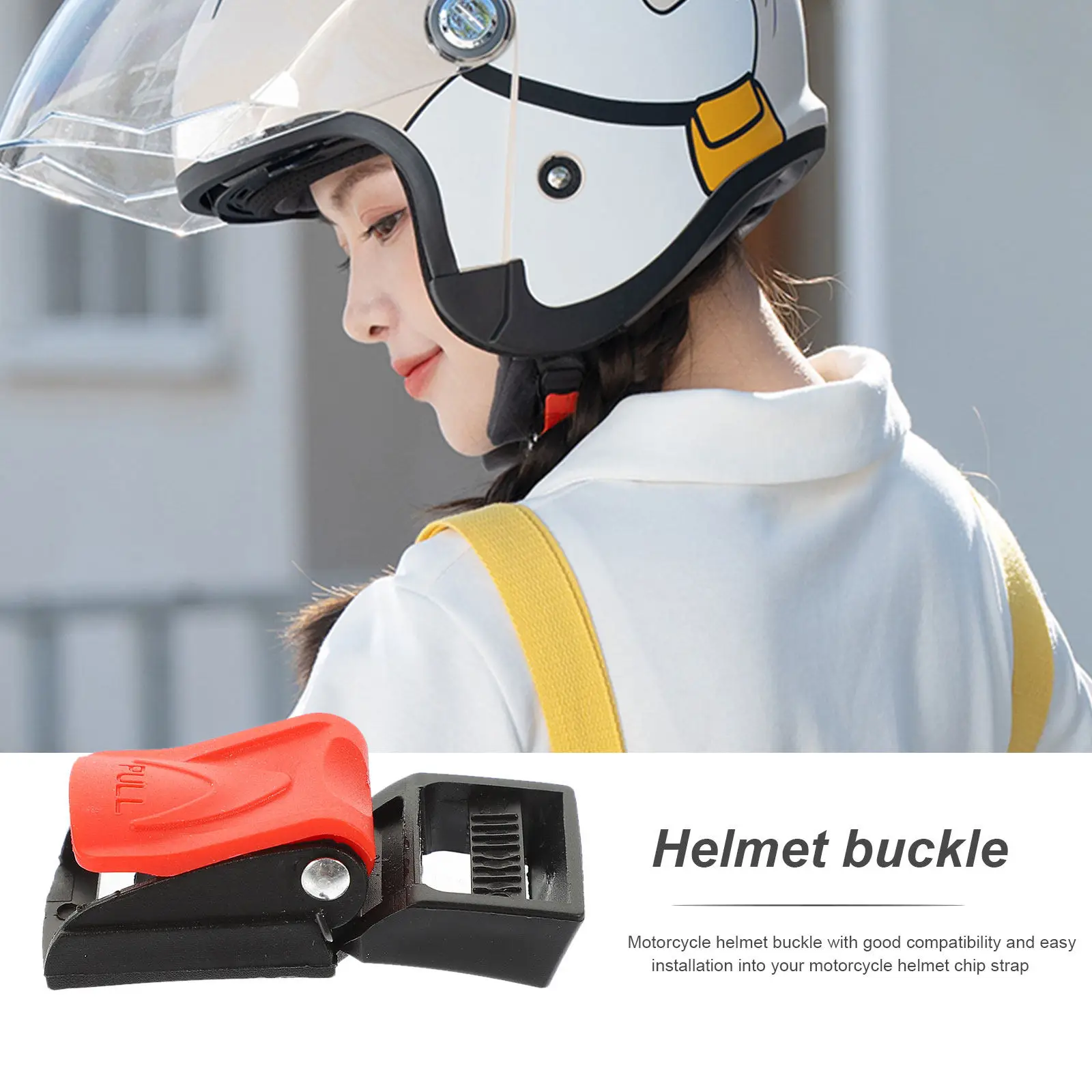 

10Pcs Safety Buckles ABS Iron Chip Strap Replacement Motorcycle Quick Release Buckle Kit Motorcycle Accessories