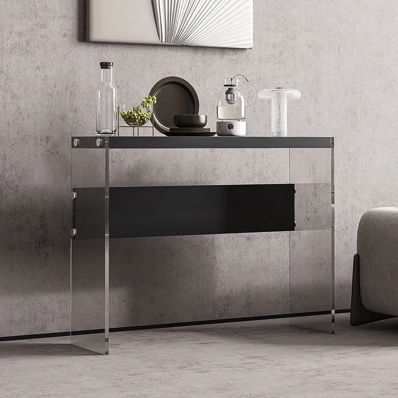

Acrylic Modern Console Table Nordic Narrow Trendy Classic Console Table Minimalist Entrance Table Salon Maison House Furniture
