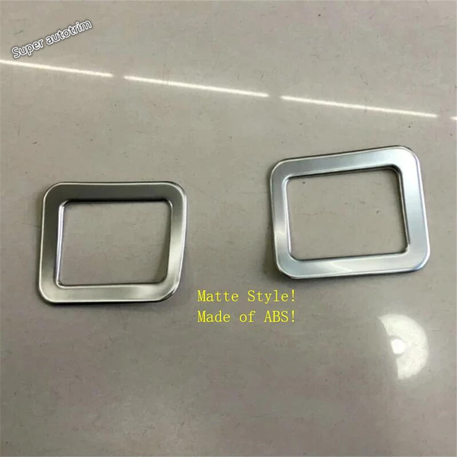 Rear Safety Belt Buckle Cap Decoration Cover Trim ABS Matte Accessories Interior For Toyota Alphard / Vellfire AH30 2016 - 2019