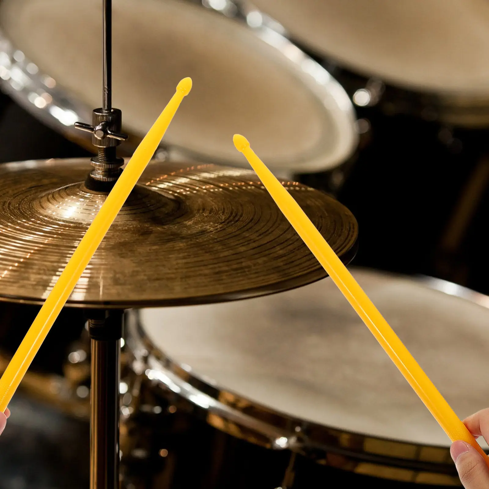 

1Pair High-Quality Double-End Drum Sticks Lightweight Portable Felt Drumsticks for Stage Practice Music School Drum Supply