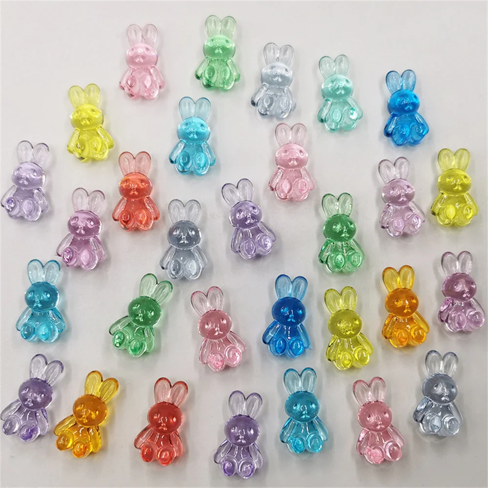 10/20/50 قطع 24*14*11 مللي متر أكريليك صغير شفاف شكل أرنب قطع اللعبة لملحقات ألعاب الطاولة