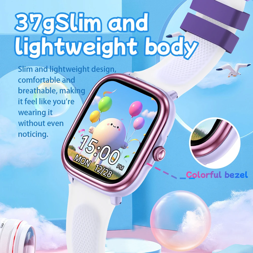 2026 Kids Smart Watch with Heart Rate Monitor, MP3 Player, Games, Flashlight, Stories & Alarm Clock for Children