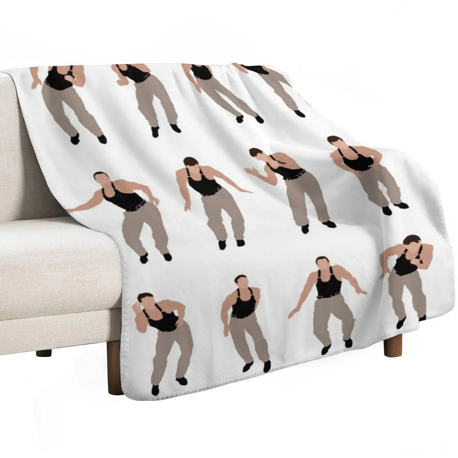 Van Damme's Safety Dance - JCVD 1989 Throw Blanket Moving for sofa Custom Giant Sofa Thins Loose Blankets