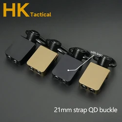 Metal Tactical QD Strap Buckle Sling Swivel Adapter Rail Mount 20mm Rail Strap Buckle Metal Strap Loop Mount Steel Push Button