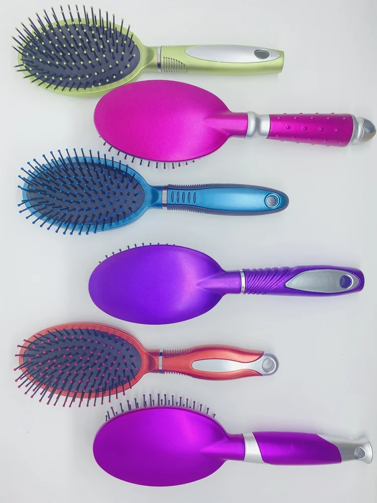 Haowei Oval Colorful Hair Brush Comb