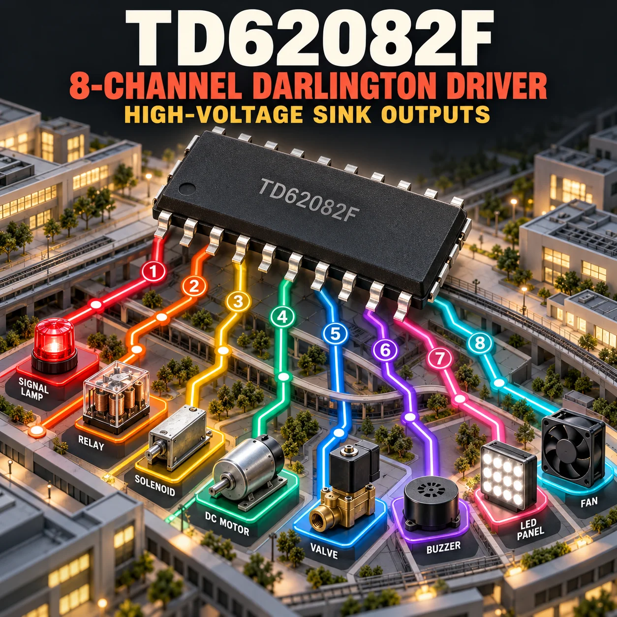 Brand New Original Factory Direct Sale TD62082F Electronic Component