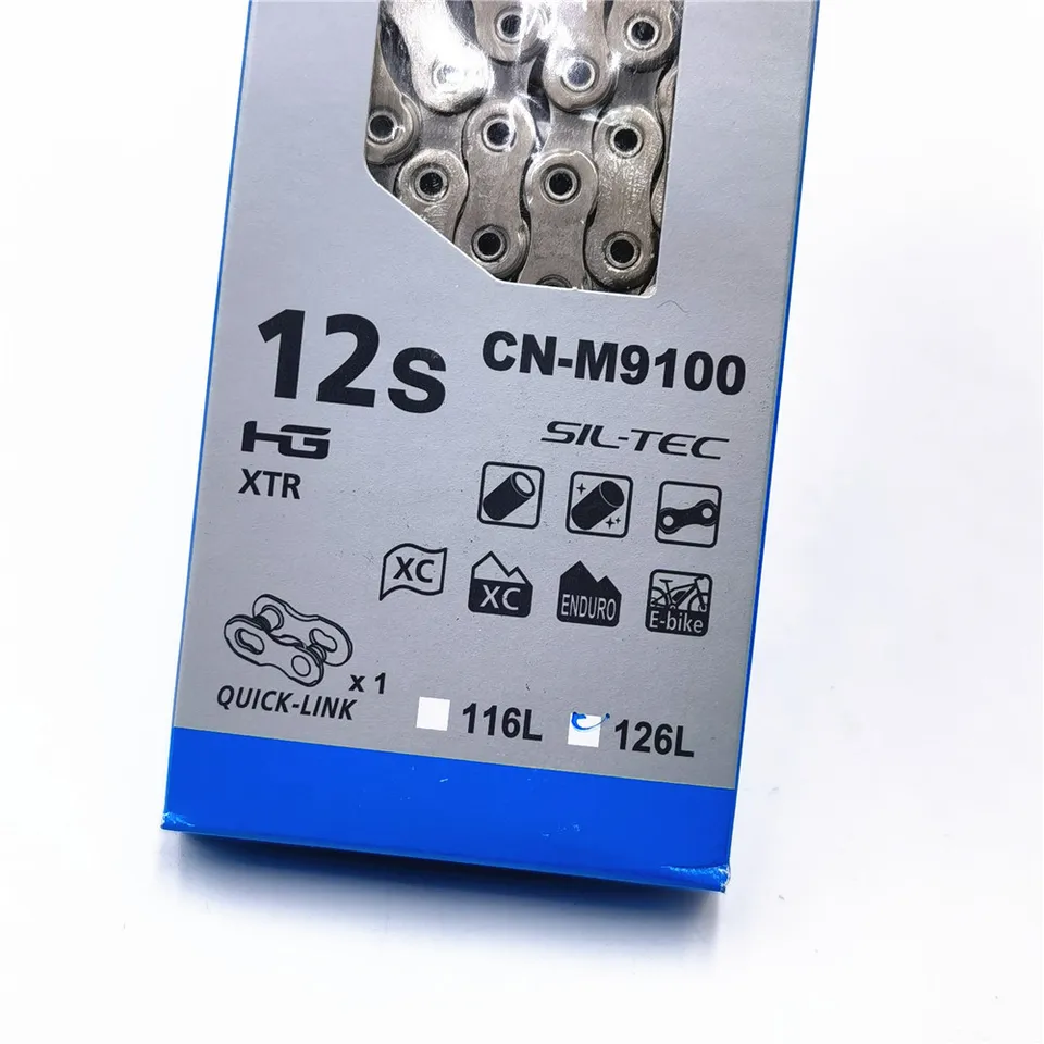 Shimano-自転車チェーン,12スピード,クイックリンク付き,CN-M6100
