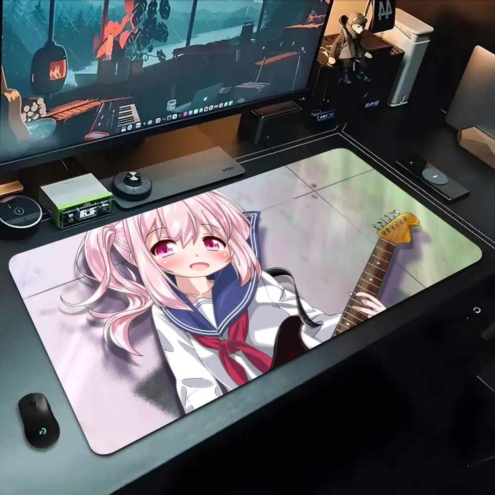 

anime guitar girl Mouse Pad 500X1000 mm Large Gaming Mousepad Gamer XL Rubber Otaku Keyboard Pad Laptop Desk Mat