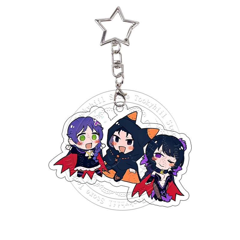 Re:Zero Acryl-Schlüsselanhänger Emilia Ram Beatrice Studentin Kawaii Tasche Anime Cartoon Deko-Accessoires Anhänger Schlüsselring Geburtstagsgeschenk – Detail 10