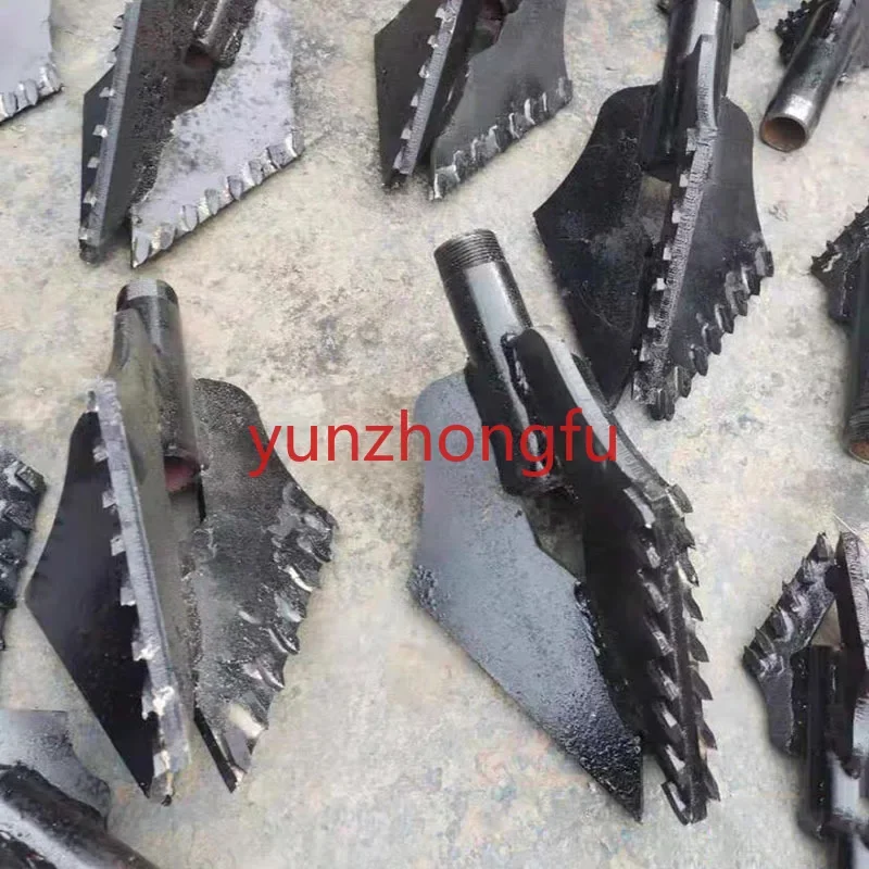 Three Wings Water Well Drilling Super Hard Alloy Drill Bit/electric  Rig/3 Wing Rock Drill Bit,one Inch Drill Pipe