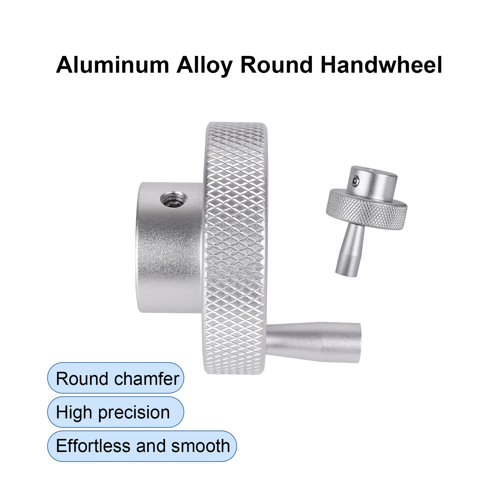 CNC Knurling Sliding Table Screw Rod Knob Crank 30/40/50mm Rotating Handle Embossed Stepper Motor Positioning Hand Wheel