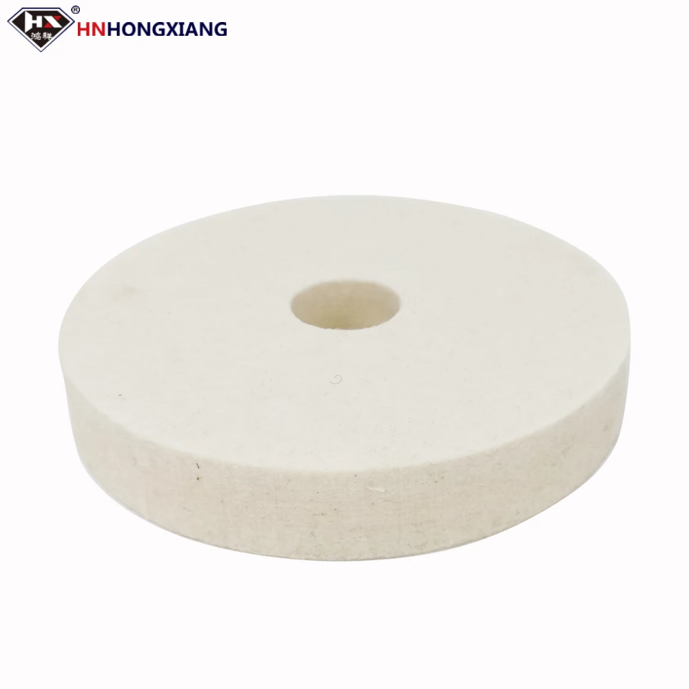 

6Inch 150mm Flat Glass Wool Polishing Wheel For Glass