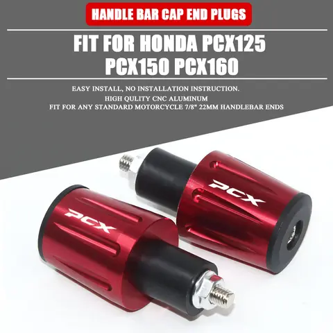 CNC 오토바이 핸들 바 그립 핸들 바 캡 엔드 플러그 PCX125 PCX150 PCX160 PCX 125 150 160 2017 2018 2019 2020 2021